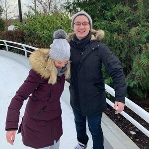 Vince Camuto Purple/Plum Long Puffer Jacket, XS